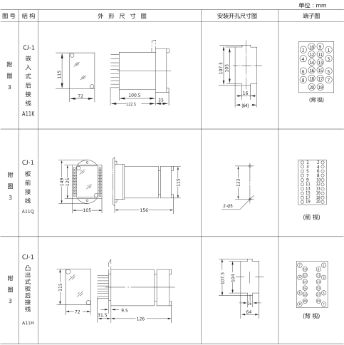 SS-62時間繼電器外形及開孔尺寸圖片 SS-62時間繼電器外形及開孔尺寸圖片