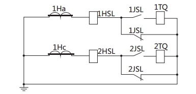 JSL-12繼電器構(gòu)成的去分流操作機(jī)構(gòu)的保護(hù)原理圖 JSL-12繼電器構(gòu)成的去分流操作機(jī)構(gòu)的保護(hù)原理圖