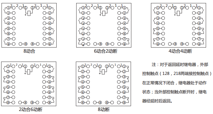 BZS-11延時(shí)中間繼電器內(nèi)部接線圖及外引接線圖 BZS-11延時(shí)中間繼電器內(nèi)部接線圖及外引接線圖