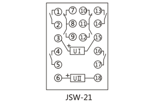 JSW-21接線(xiàn)圖 JSW-21接線(xiàn)圖