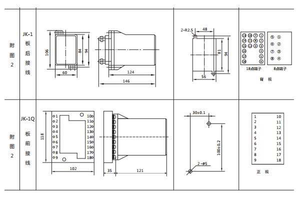 JSW-22開(kāi)孔尺寸圖 JSW-22開(kāi)孔尺寸圖