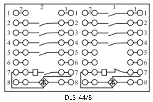 DLS-44/8接線圖 DLS-44/8接線圖