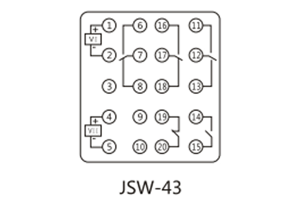 JSW-43接線(xiàn)圖